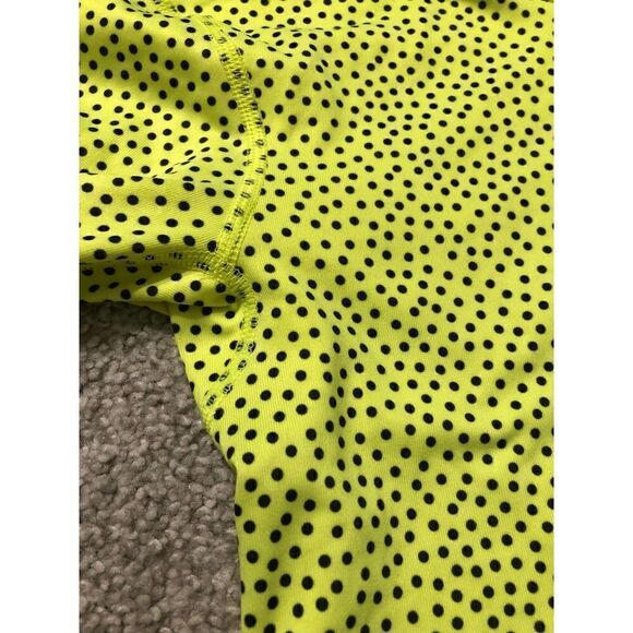 Nike Dri-Fit Hyper Warm 1/2 Zip Polka Dot Long-sleeves Neon Athletic Top XS - Picture 14 of 16
